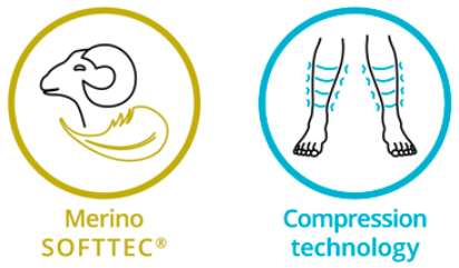 Les chaussettes chauffantes de contention Heat Sock 6.0 Lenz